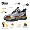 Sports Design QuickDial-Sicherheitsschuhe, S1P-Aluminiumkappe und rutschfest für Logistikarbeiter, L-7601, Grau