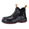 Schwarze Chelsea-Arbeitsstiefel zum Hineinschlüpfen mit Composite-Zehen- und Kevlar-Schutz | M-8025NBK