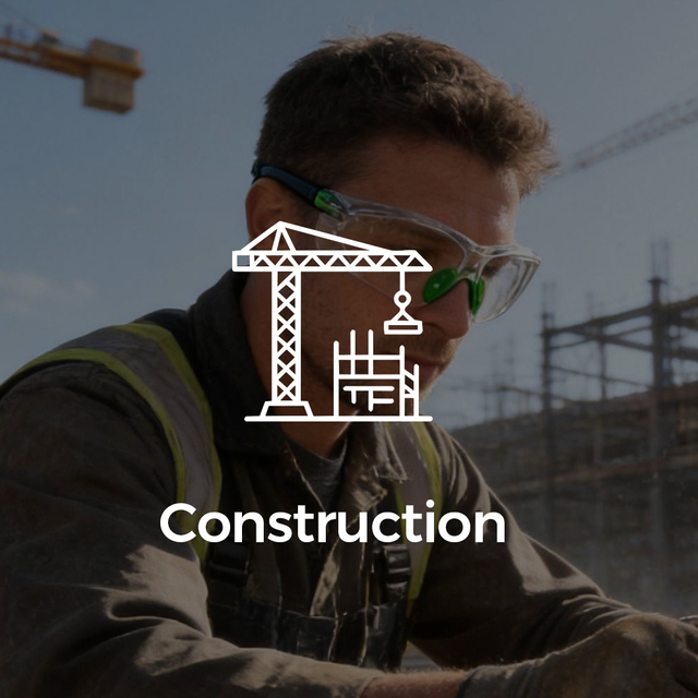 Bauschutzbrillen zum Augenschutz auf Industriebaustellen