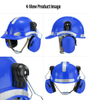 Bauschutzhelm mit Ohrenschützern W-018EM