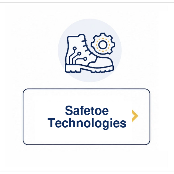 Entdecken Sie Safetoe-Schutz-, Komfort- und Leistungstechnologien f&uuml;r Sicherheitsschuhe