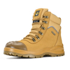 Gelbe Arbeitsstiefel mit Stahlkappe und seitlichem Reißverschluss | Bergbau-Sicherheitsstiefel M-8577YE