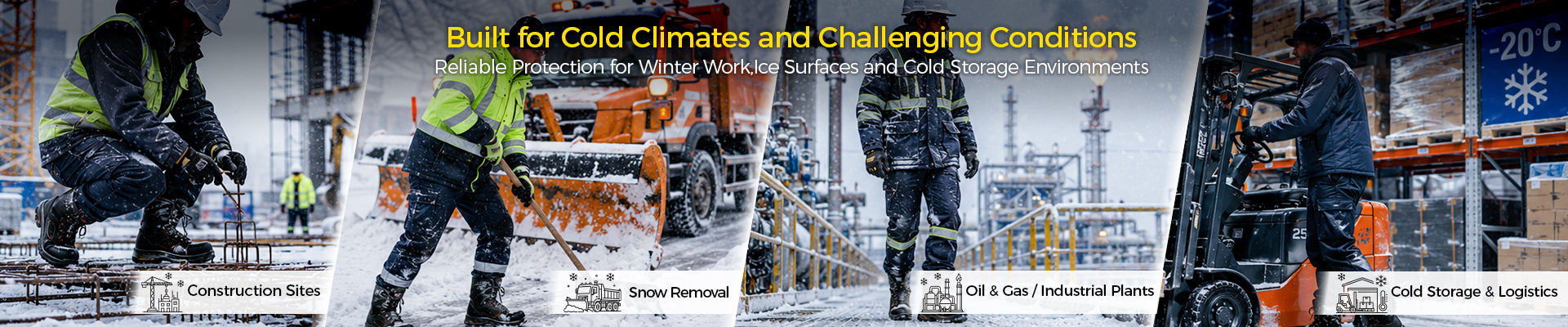 Winter-Sicherheitsstiefel f&uuml;r Arbeiten bei kaltem Wetter, speziell f&uuml;r Arbeiter in extremen Winter-, Bergbau-, K&uuml;hllager- und Logistikumgebungen