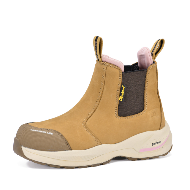 Ultraleichte Chelsea-Sicherheitsstiefel für Damen mit Aluminium-Zehen- und PE-Plattenschutz | M-8025W Pro