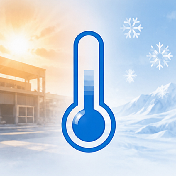 Thermometer zur Veranschaulichung von Temperatur&auml;nderungen, die zum Beschlagen von Schutzbrillen f&uuml;hren k&ouml;nnen