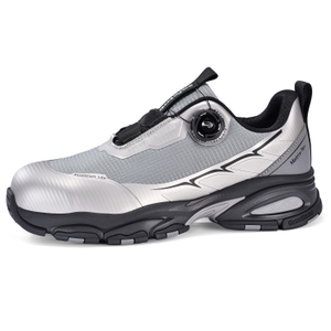 Sports Design QuickDial-Sicherheitsschuhe, S1P-Aluminiumkappe und rutschfest für Logistikarbeiter, L-7601, Grau