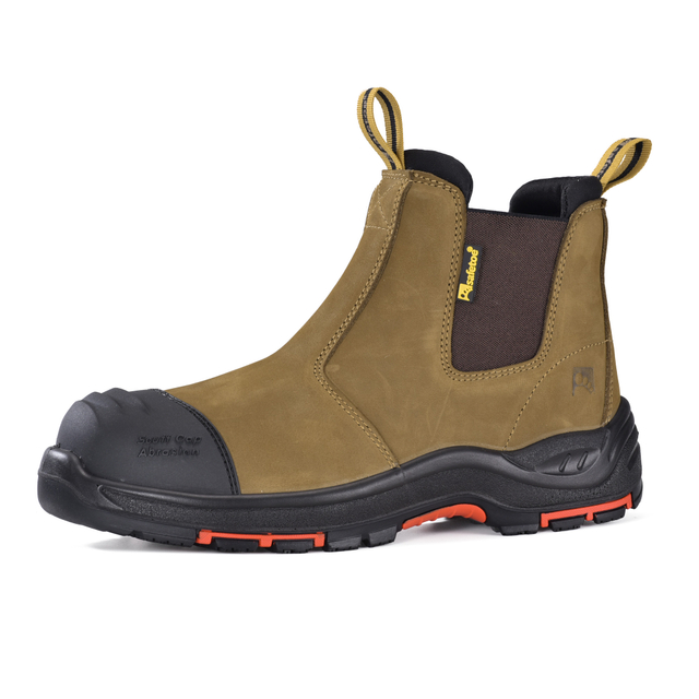 Hochwertige Chelsea-Sicherheitsstiefel zum Hineinschlüpfen mit Verbundzehen- und Kevlar-Schutz | M-8025NB
