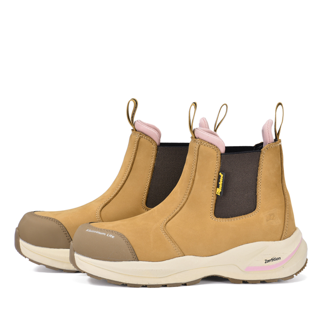 Ultraleichte Chelsea-Sicherheitsstiefel für Damen mit Aluminium-Zehen- und PE-Plattenschutz | M-8025W Pro