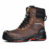 CSA-zertifizierte braune Winter-Sicherheitsstiefel aus Leder | Wasserdichter, isolierter Verbundzehen-Arbeitsstiefel H-9552