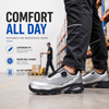 Sports Design QuickDial-Sicherheitsschuhe, S1P-Aluminiumkappe und rutschfest für Logistikarbeiter, L-7601, Grau